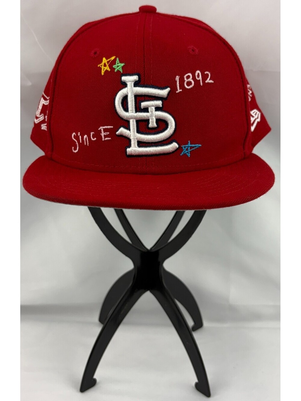 New Era 59FIFTY St. Louis Cardinals Size 7 5/8 Red Fitted Hat